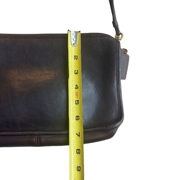 Vintage Coach Clutch Shoulder Bag Brown Full Grain‎ Leather Old Money Quiet Luxe - Picture 11 of 12